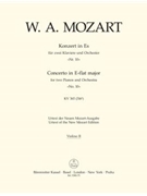 Concerto for two Pianos Nr. 10 E-flat major K. 365 (316a) by Mozart Wolfgang Amadeus for