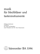 Variationen fur Orgel und Blechblaserchor zwei Trompeten und Alt- Tenor- Bassposaune) (1968) by Stockmeier Wolfgang for 2Trp/Tromb
