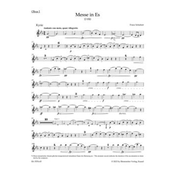 Mass E-flat major D 950