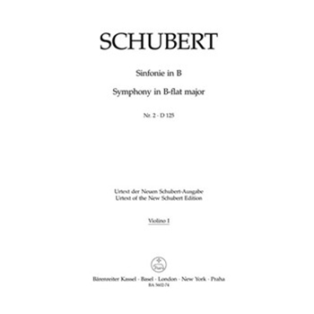 Symphony Nr. 2 B-flat major D 125 (1814) by Schubert Franz for