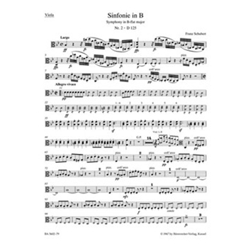 Symphony Nr. 2 B-flat major D 125 (1814) by Schubert Franz for