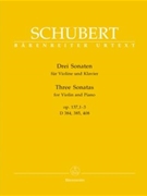 3 Sonatas For Violin & Piano Opus 137 by Schubert Franz - Wirth Helmuth - for Violin and Piano