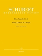 String Quartet In G Major Opus Post 161 by Schubert Franz - Aderhold Werner - for Str Quartet