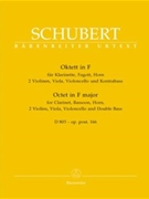 Octet In F Major D 803 - Opus Post 166 by Schubert Franz for Instrument Lg E