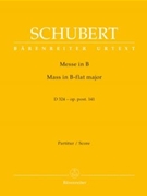 Missa B-flat major op. post.141 D 324 by Schubert Franz for SSolo/ASol