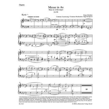Missa A-flat major D 678 by Schubert Franz for