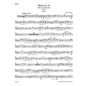 Missa A-flat major D 678 by Schubert Franz for