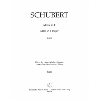 Missa F major D 105 by Schubert Franz for