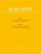 Trios for Piano Violin and Violoncello B-flat major/E-flat-major op. post. 148 D28/D897 by Schubert Franz for V/Vc/Piano