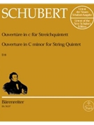 Overture In C Minor by Schubert Franz - Chusid Martin - for Str Quintet