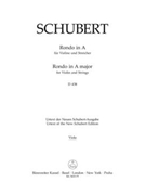 Rondo for Violin and Strings A major D 438 by Schubert Franz for
