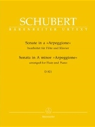 Sonata In A Minor by Schubert Franz for Flute and Piano
