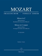 Missa C major K. 220 (196b) "Sparrow Mass" (Arranged for female choir SMezAA) by Mozart Wolfgang Amadeus - Breuer Heribert - for SSolo/MezS