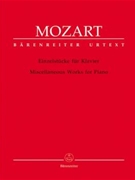 Miscellaneous Works For Piano by Mozart Wolfgang Amadeus for Piano