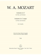 Andante for Flute and Orchestra C major K. 315 (285e) by Mozart Wolfgang Amadeus for
