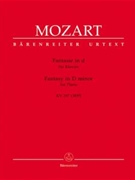 Fantasy In D Minor K397 (385g) by Mozart Wolfgang Amadeus for Piano