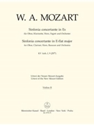 Sinfonia concertante for Oboe Clarinet Horn Bassoon and Orchestra E-flat major K. Anh. I9 (297b) by Mozart Wolfgang Amadeus for