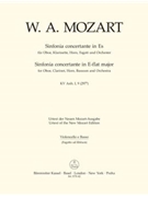 Sinfonia concertante for Oboe Clarinet Horn Bassoon and Orchestra E-flat major K. Anh. I9 (297b) by Mozart Wolfgang Amadeus for