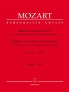 Sinfonia concertante for Oboe Clarinet Horn Bassoon and Orchestra E-flat major K. Anh. I9 (297b) by Mozart Wolfgang Amadeus for Ob-Solo/cl
