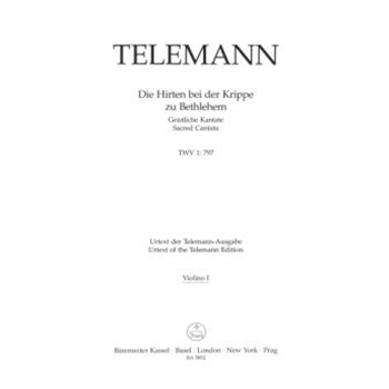 Die Hirten bei der Krippe zu Bethlehem TWV 1:797 -Sacred Cantata- by Telemann Georg Philipp for