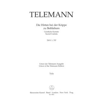 Die Hirten bei der Krippe zu Bethlehem TWV 1:797 -Sacred Cantata- by Telemann Georg Philipp for