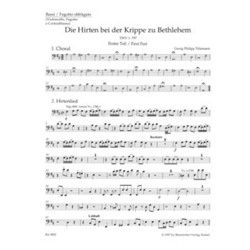 Die Hirten bei der Krippe zu Bethlehem TWV 1:797 -Sacred Cantata- by Telemann Georg Philipp for