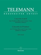 Concerto In D Minor by Telemann Georg Philipp for String Trio