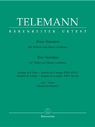 2 Sonatas - F Maj Twv41 - f4;a Maj 41 - a6 by Telemann Georg Philipp - Hofman Klaus - for Violin w/c