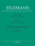 2 Sonatas--b-fl Maj Twv41 - b6;e Min 41 - e6 by Telemann Georg Philipp - Hofman Klaus - for Oboe w/ctn