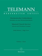 Musical Church Service -Advent and Christmas Cantatas- by Telemann Georg Philipp for hVoice/Ins