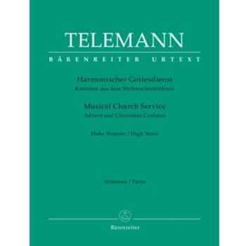 Musical Church Service -Advent and Christmas Cantatas- by Telemann Georg Philipp for Instr-Mel/
