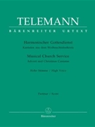 Musical Church Service by Telemann Georg Philipp - Advent And Church Ca - for High Voice and Piano
