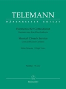 Musical Church Service -Lent and Easter Cantatas- by Telemann Georg Philipp for hVoice/Ins