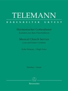 Musical Church Service by Telemann Georg Philipp - Lent And Easter Cant - for High Voice and Piano