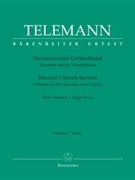 Musical Church Service by Telemann Georg Philipp - Cantatas For After L - for High Voice and Piano