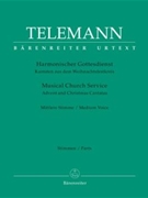 Musical Church Service -Advent and Christmas Cantatas- by Telemann Georg Philipp for Instr-Mel/