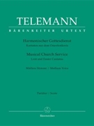Musical Church Service by Telemann Georg Philipp - Lent And Easter Cant - for Medium Voice and Piano