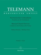 Musical Church Service by Telemann Georg Philipp - Cantatas For After L - for Medium Voice and Piano
