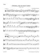 Christus der ist mein Leben TVWV 1:138 (Chorale Setting) by Telemann Georg Philipp - Kohs Andreas - for