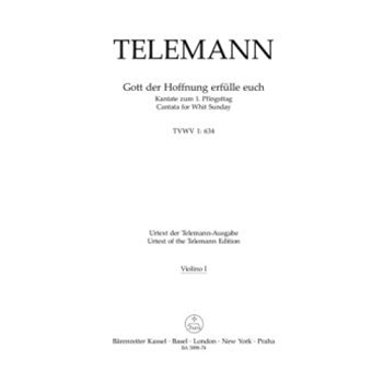 Gott der Hoffnung erfulle euch TVWV 1:634 -Cantata for Whit Sunday- by Telemann Georg Philipp for