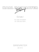 Sonate fur Viola und Klavier Nr. 1 (1964) by Haidmayer Karl for Va/Piano
