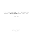 funf Likes fur Oboe solo (Oboe d'amore) (1969) by Antoniou Theodore for Ob-Solo (O