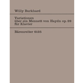 Variationen uber ein Menuett von Joseph Haydn op. 29 (1930) by Burkhard Willy for Piano