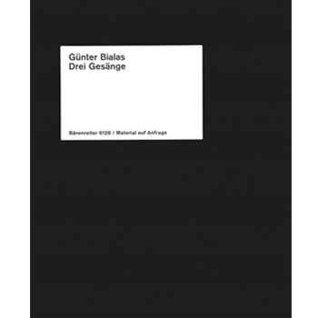 drei Gesange nach Gedichten von Lope de Vega fur Bariton Flote und Gitarre by Bialas Gunter for BarSolo/Fl