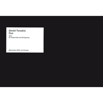 Duo fur Violoncello und Schlagzeug (1973) by Terzakis Dimitri for Vc/Percussion