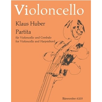 Partita fur Violoncello und Cembalo (1954) by Huber Klaus for Vc/Harpisc