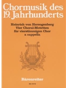 vier Choralmotetten by Herzogenberg Heinrich von for Mixed Choir