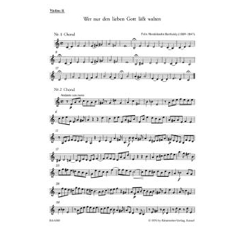 Wer nur den lieben Gott la?t walten -Cantata- by Mendelssohn Felix for