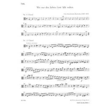 Wer nur den lieben Gott la?t walten -Cantata- by Mendelssohn Felix for