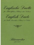 Englische Duette by for 2Recorder-